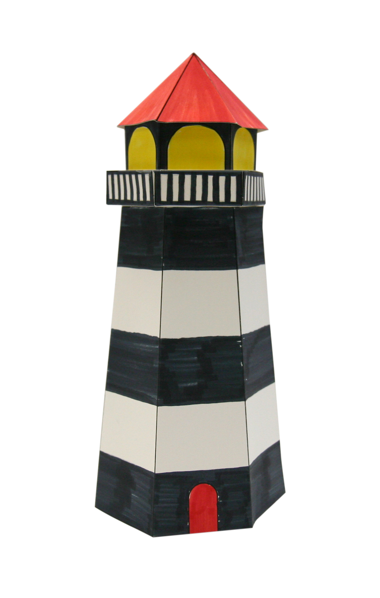 paper lighthouse craft