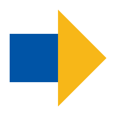 blue and yellow arrow