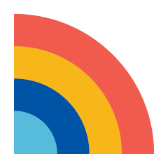 graphic of a rainbow